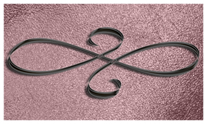 DNSEMP-C-601-BK-SH-OR Black Scroll Shimmer Orchid